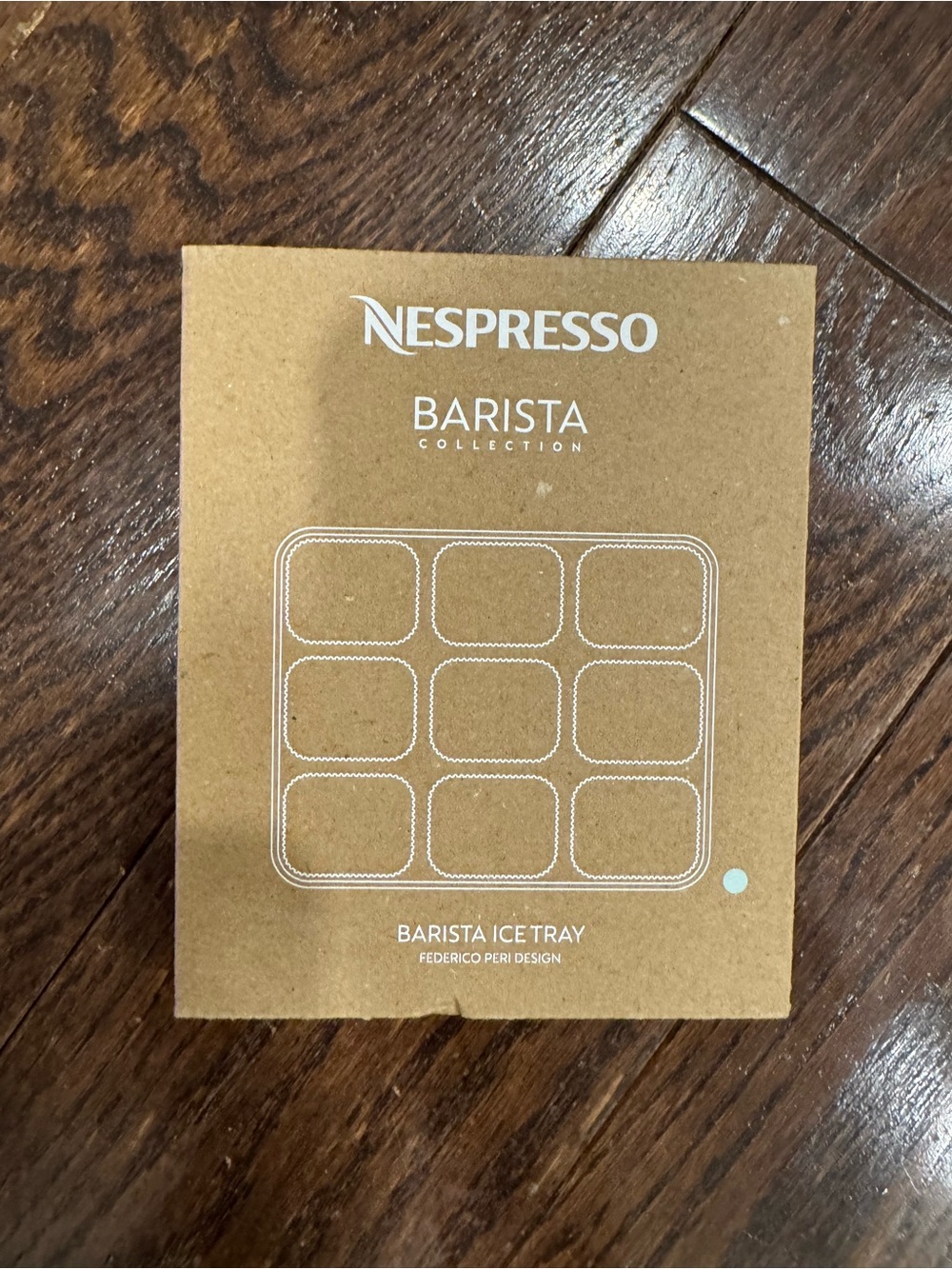 Nespresso Brown Kraft Packaging Box with White Print